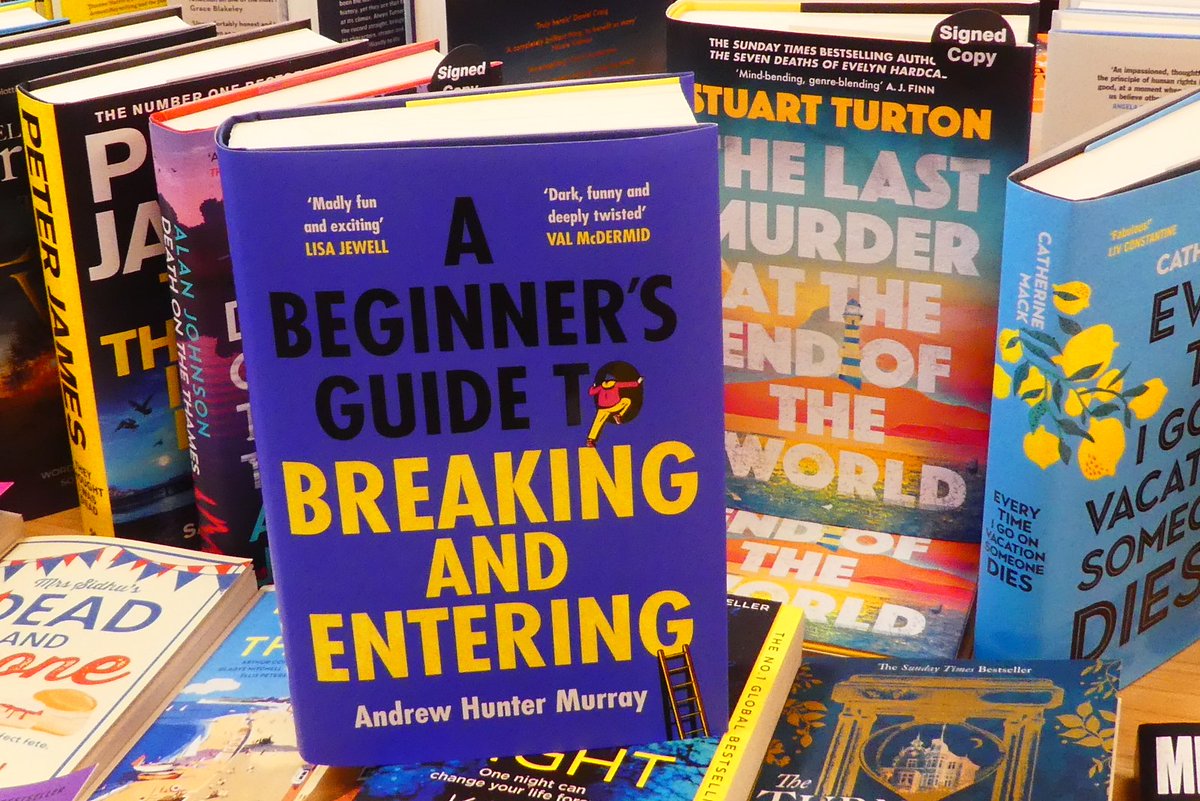 See my brief review below, @andrewhunterm A Beginner's Guide to Breaking and Entering is in store now! #ChooseBookshops