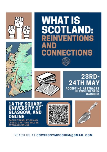 Our Custodian @GraySorcha will be one of the keynote speakers at tomorrow’s @UofGCSCS symposium with @PadraigMacaoidh & @thedarkhorsemag discussing the theme 'What is Scotland? Reinventions and Connections', The FREE event is online and in person, link in bio to book.