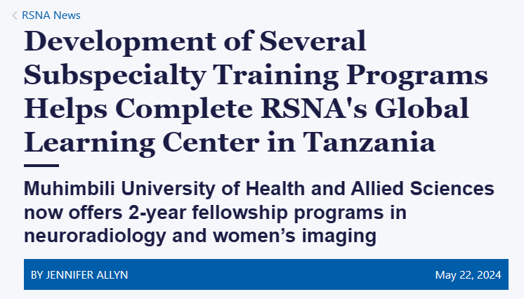 Frank J. Minja MD (@frankminja) on Twitter photo <a href="/RSNA/">RSNA</a> #Tanzania Global Learning Center (GLC) is graduating into a Global Learning *Village* <a href="/muhimbiliuniver/">Muhimbili University</a> ! Thank you <a href="/RSNA/">RSNA</a>, <a href="/NNSANews/">NNSA</a> & Volunteer Faculty for an incredible 3-4 years of building training programs & relationships, and serving patients <a href="/MuhimbiliTaifa/">Muhimbili National Hospital</a>.
We will <a href="/RSNA/">RSNA</a> #Tanzania Global Learning Center (GLC) is graduating into a Global Learning *Village* <a href="/muhimbiliuniver/">Muhimbili University</a> ! Thank you <a href="/RSNA/">RSNA</a>, <a href="/NNSANews/">NNSA</a> & Volunteer Faculty for an incredible 3-4 years of building training programs & relationships, and serving patients <a href="/MuhimbiliTaifa/">Muhimbili National Hospital</a>.
We will