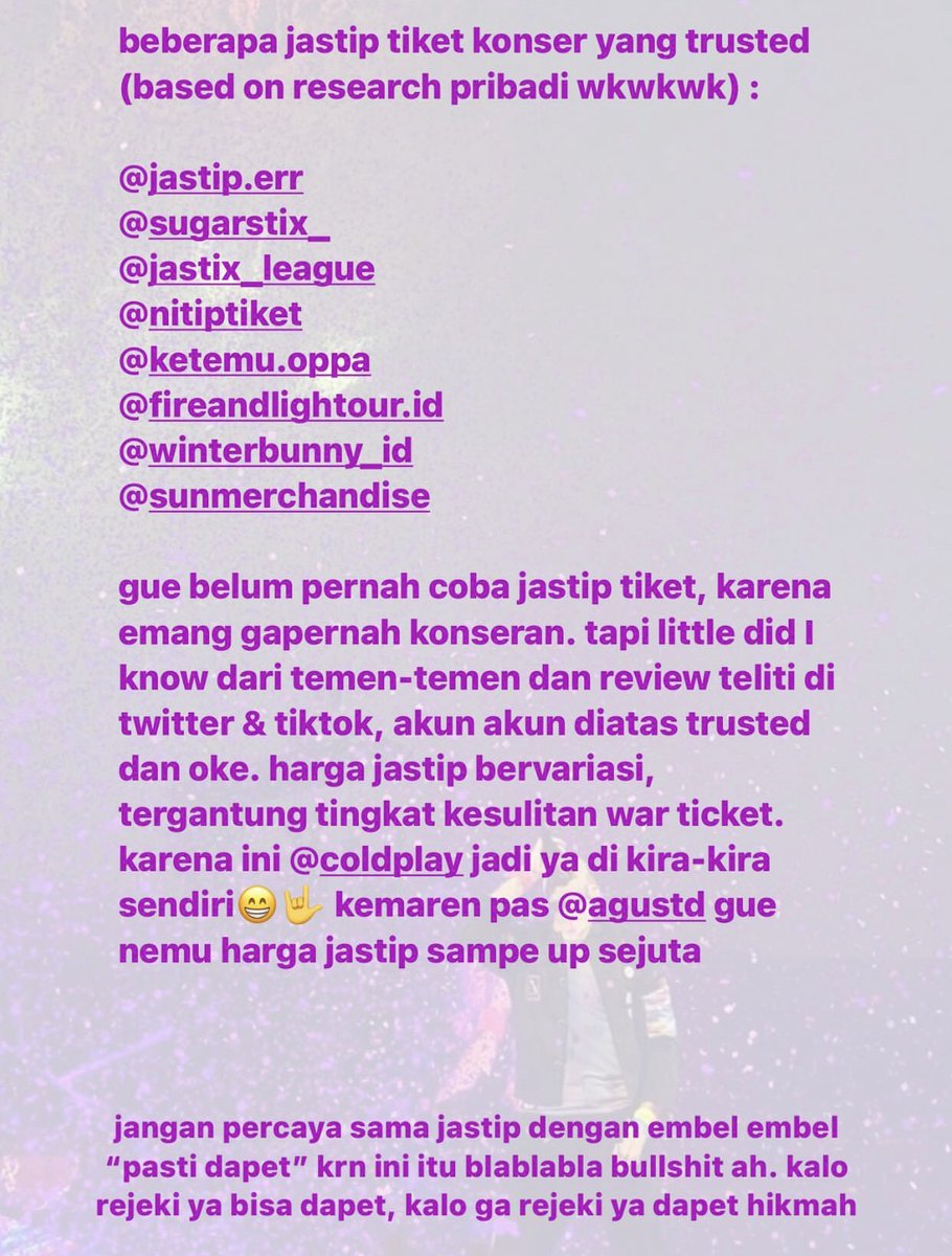 jaeyunjin_'s tweet image. ✨ TIPS AND TRICK TICKETING ✨

⚠️disclaimer⚠️

aku gapernah pake jastip, karena alhamdulillah punya temen yang hobinya war tiket (jadi kayak punya private tim war😂) 

but here’s some tips for you guys! I hope it will help you❤️

semua website ada +- tergantung demand🤓