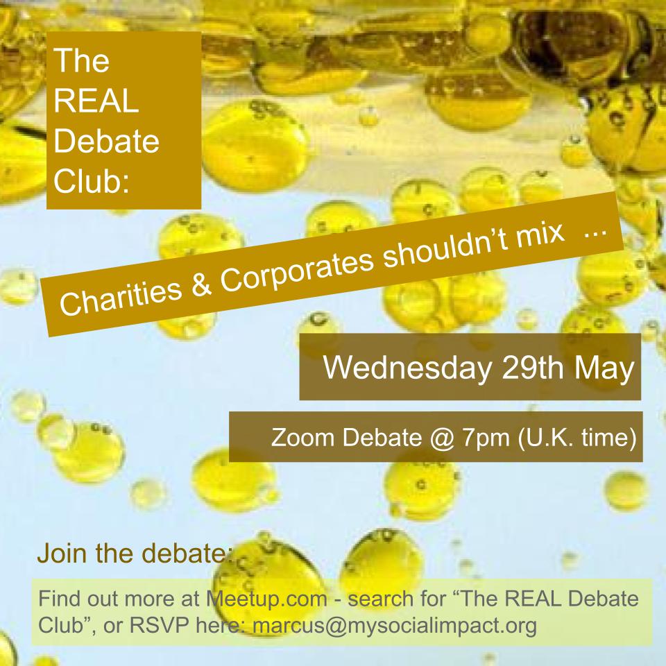 RealDebates's tweet photo. We're back! NEW debate series on Social Impact &amp; changing the world! - https://t.co/Y4EOtnxdb2 https://t.co/QXPk2IuGSk