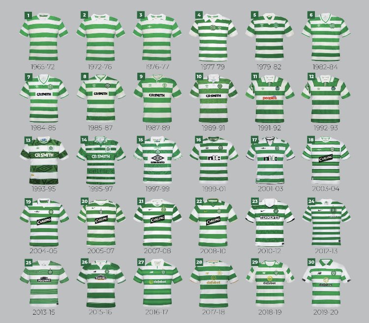 Which is your favourite? Whatever one you prefer make sure you wear your Hoops to Hampden this Saturday as we roar the Celts on for one last time this season🟢⚪️🍀