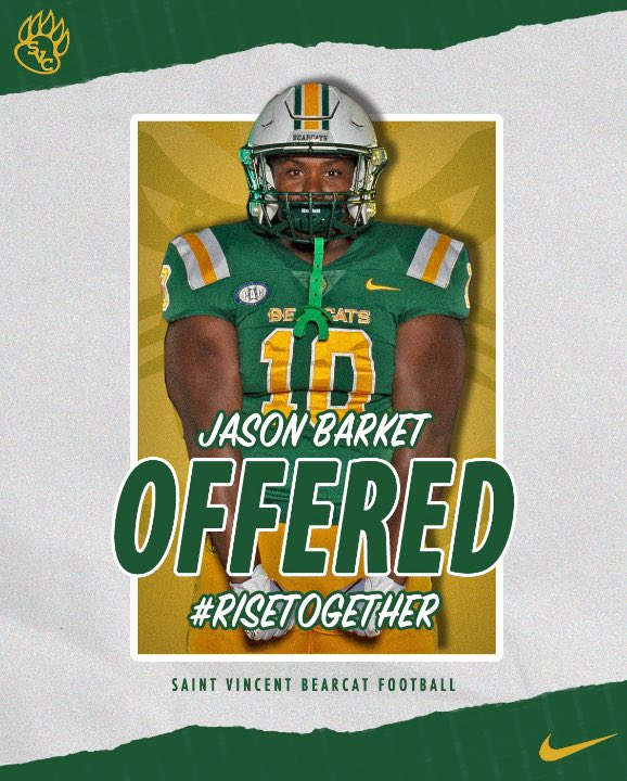 Blessed to receive an offer from Saint Vincent College! #GoBearcats
