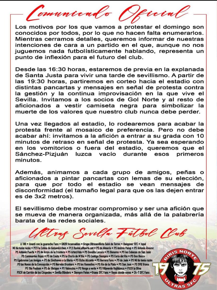 Desde A.Puerta nos unimos al comunicado de <a href="/birisoficial/">Biris Norte</a> 💪🏽