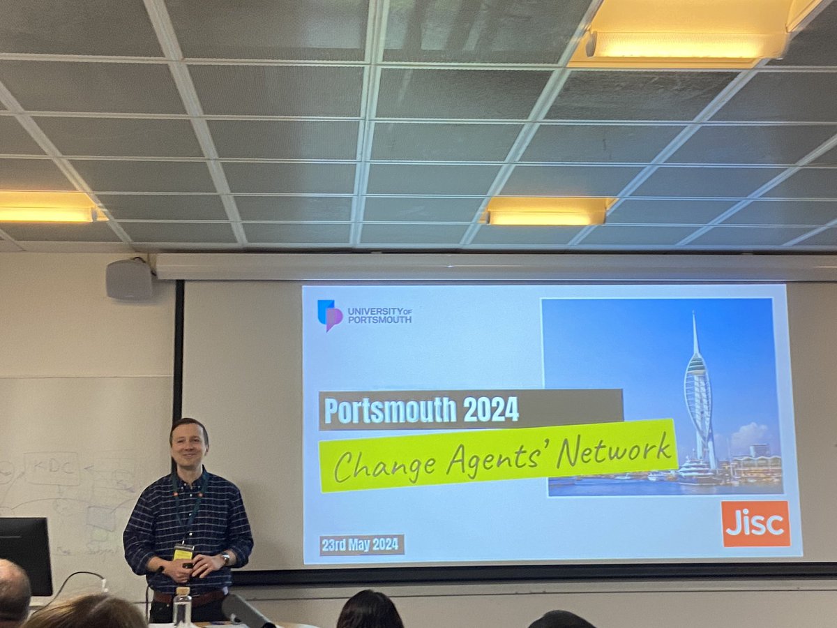 Delighted to be here at @TelPortsmouth hosting our 11th @Jisc @CANagogy change agents network conference celebrating student partnerships opened by @TomLowe_