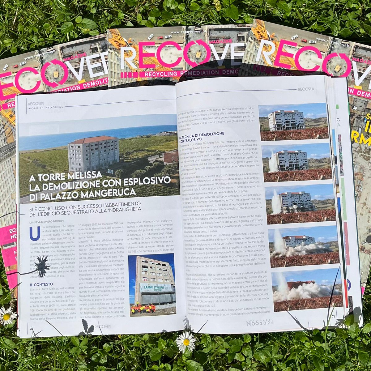 🍀Sull'ultimo numero di Recover Magazine🍀 💥Si è conclusa con successo la #demolizione con #esplosivo di palazzo Mangeruca, a Torre Melissa, sequestrato alla 'Ndragheta. 🔎Sfoglia la rivista online: recoverweb.it/recover-66-mar…