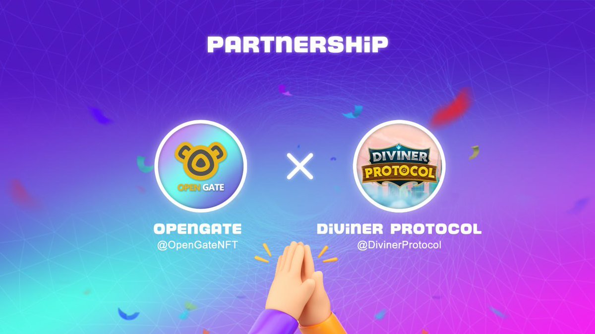 Diviner Protocol | Building Metaverse (@divinerprotocol) on Twitter photo 📣 We’re glad to announce partnership with <a href="/OpenGateLab/">OpenGate</a>!
OpenGate is a #Web3 multi-chain service platform under OpenGate Tech, focusing on the application of RWA and IP business cooperation.
Let's build together! 📣 We’re glad to announce partnership with <a href="/OpenGateLab/">OpenGate</a>!
OpenGate is a #Web3 multi-chain service platform under OpenGate Tech, focusing on the application of RWA and IP business cooperation.
Let's build together!