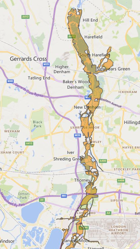 A Flood Alert has been issued by the Environment Agency for Lower River Colne & Frays River at Uxbridge, West Drayton, Poyle and Stanwell Moor. To sign up for flood alerts, visit: orlo.uk/k2OBT