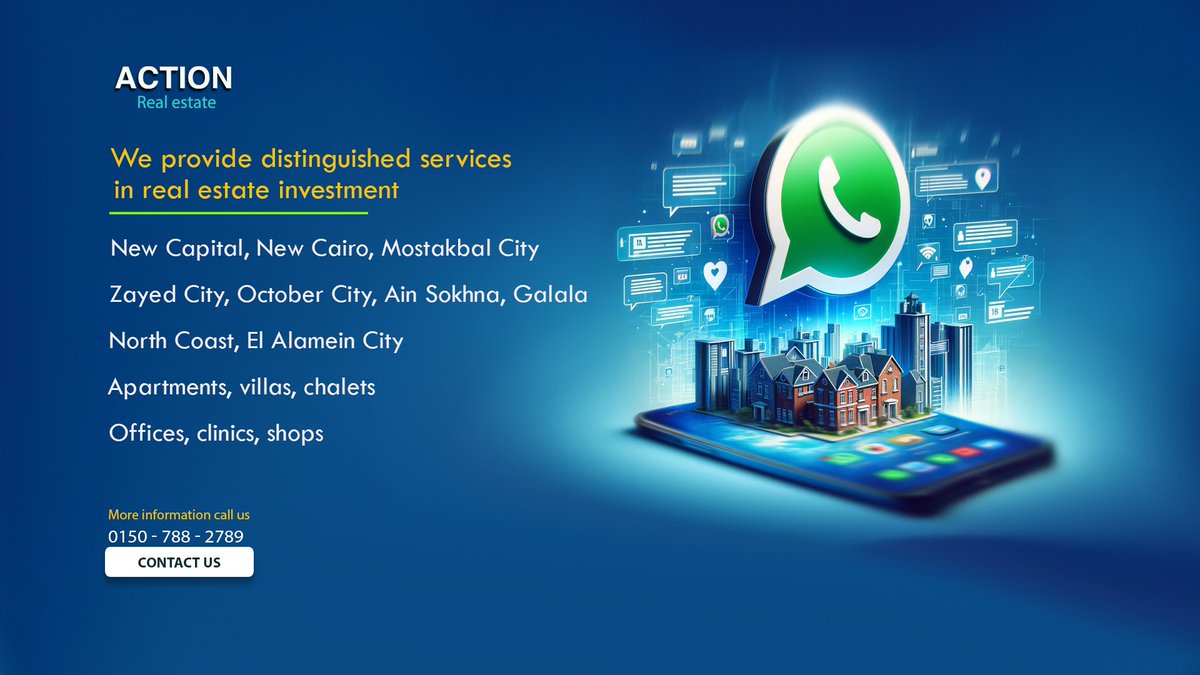 action_real2023's tweet photo. We provide distinguished services in real estate investment 
In new cities in Egypt
New Capital, New Cairo, Mostakbal City
Zayed City, October City, Ain Sokhna
North Coast
Apartments, villas, chalets
Offices, clinics, shops
 installment system up to 15 years
 01507882789
#الذهب https://t.co/4uhzbv4ks7