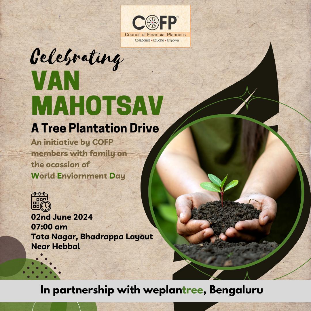 On June 2nd, in celebration of World Environment Day, COFP will be spearheading a tree plantation drive. This initiative is for our members, their families & friends to contribute positively to our environment.  

#environmentday #worldenvitonmentday