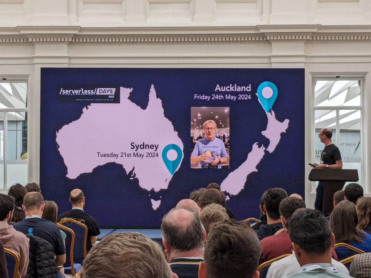 Taking the serve from <a href="/SLSDaysANZ/">ServerlessDays ANZ</a> !! #serverless #serverlessdaysbelfast