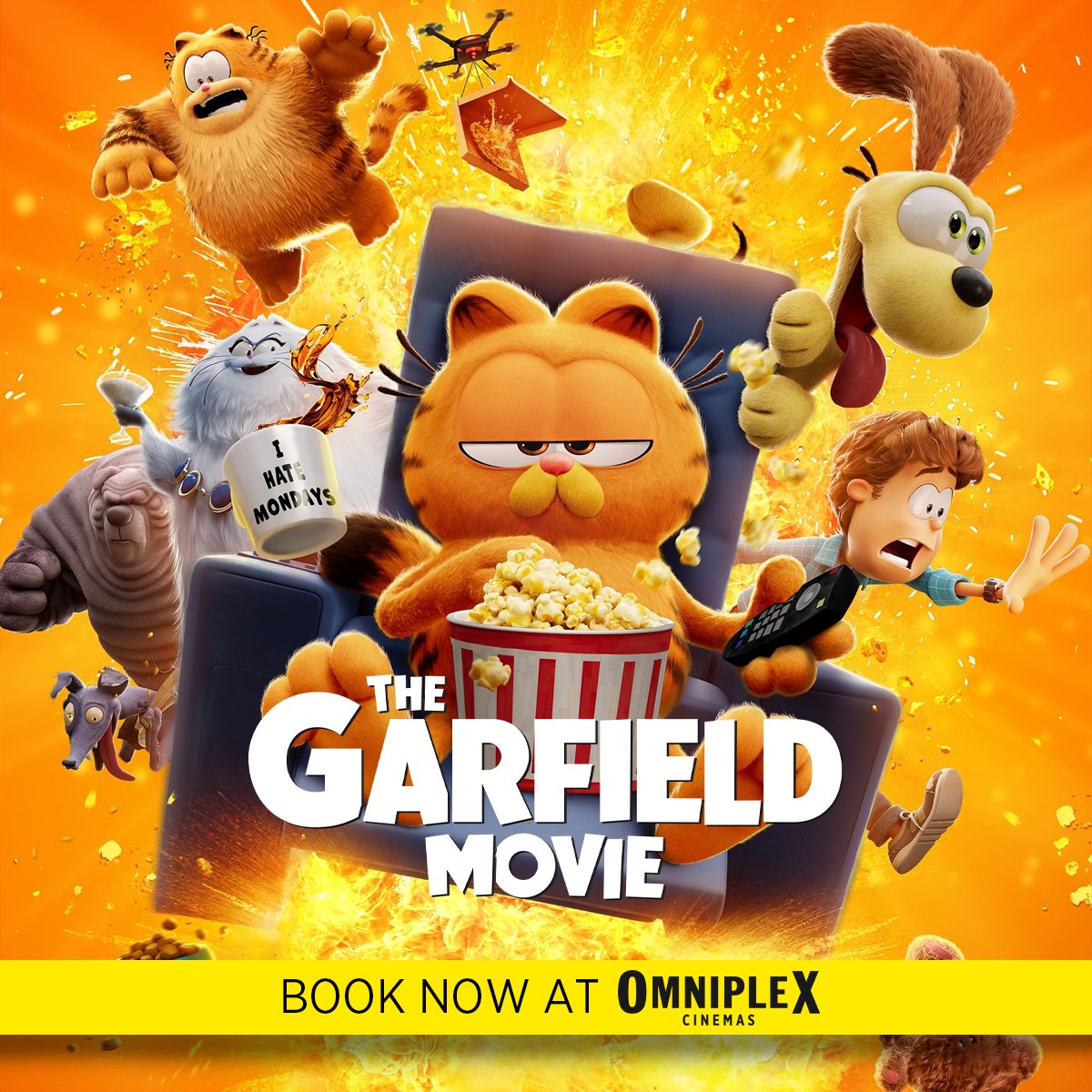 The Garfield Movie He gets bigger. #TheGarfieldMovie features in @omniplexcinema @ClydeShopping from Fri 24 May. Book Now: The Garfield Movie | Cinema Showtimes (omniplexcinemas.co.uk)