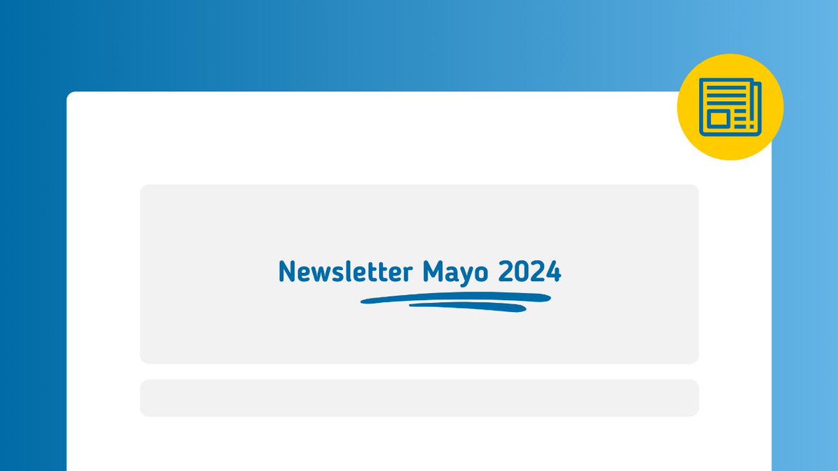 📬 Ya tienes en tu correo nuestro boletín de mayo. Puedes leerlo aquí.

👉 mailchi.mp/60230324520f/a…

✅ Si quieres recibir el próximo en tu correo, regístrate en nuestra web.

🔗 een-canarias.org/formulario-de-…

#EENCanHelp