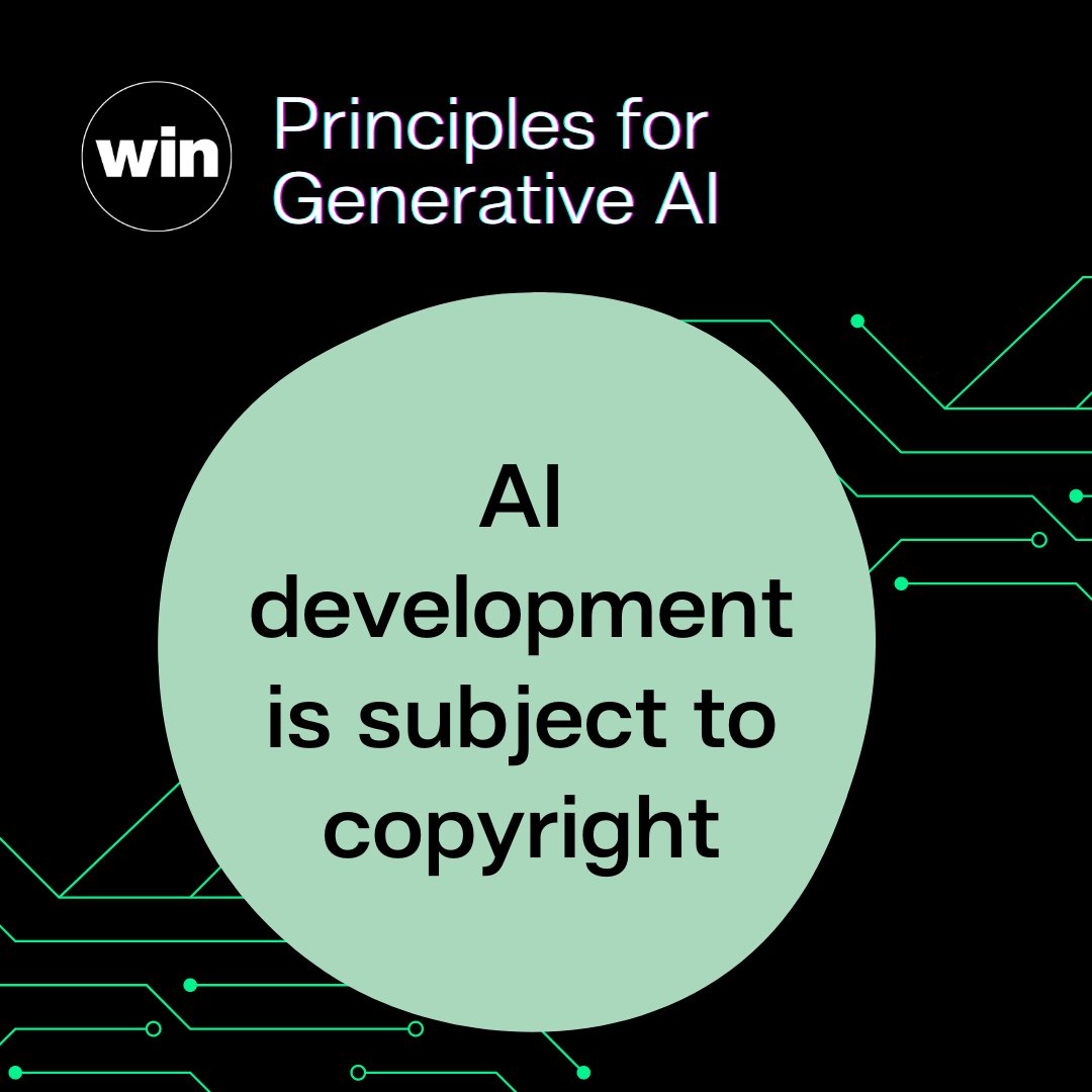 Creators have a right to earn a living from their work. 🤝 Independents embrace tech developments and are willing to explore licensing & commercial opportunities with AI developers to create a fully functioning marketplace. WIN principles for #GenAI ➡️ winformusic.org/ai-principles/