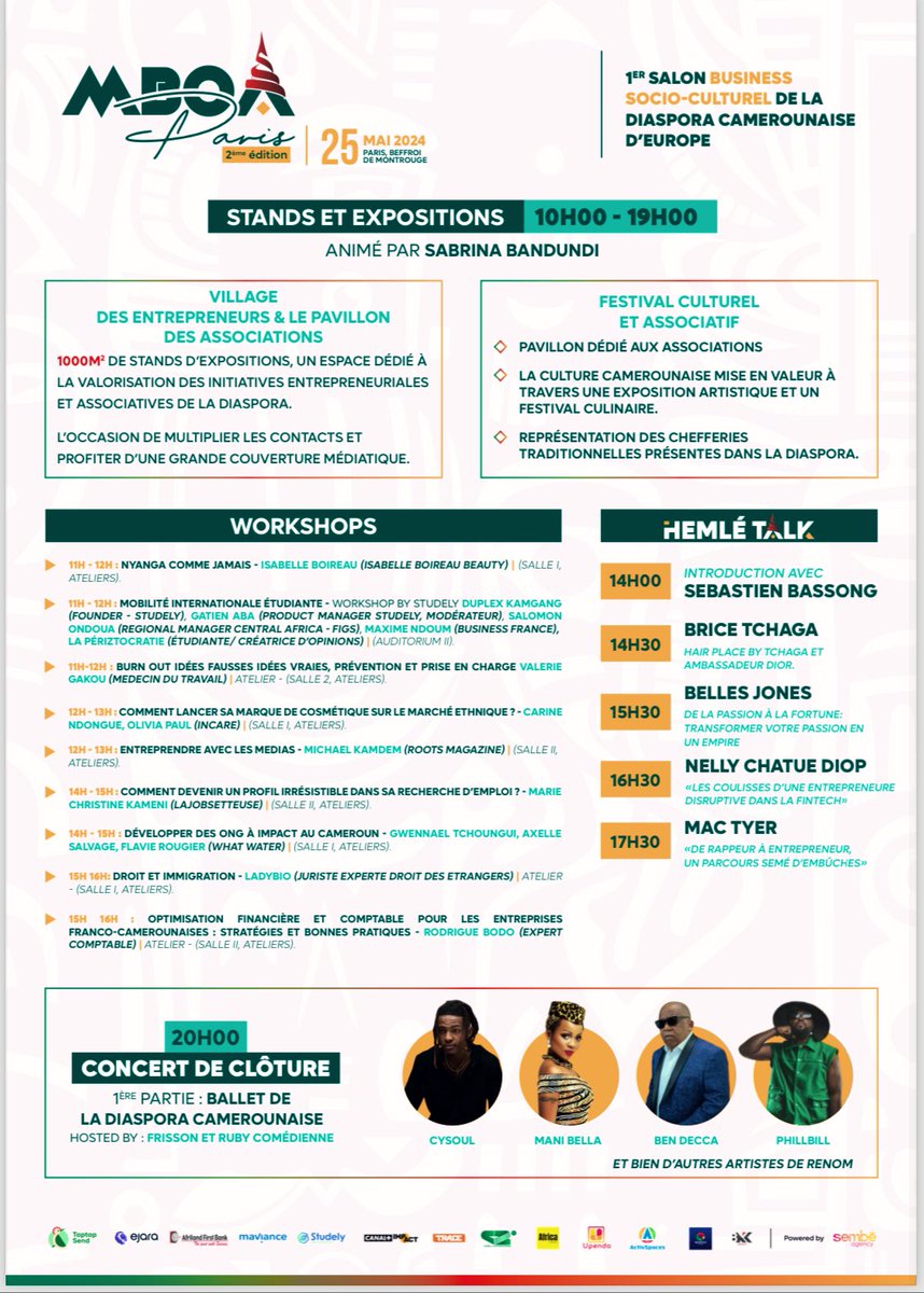 Boolean237's tweet image. Restez connectés pour suivre notre aventure ! 🙌🏽🇨🇲 
#BooleanPro #PitchStartup #MBOAParis #Innovation #GestionPointDeVente