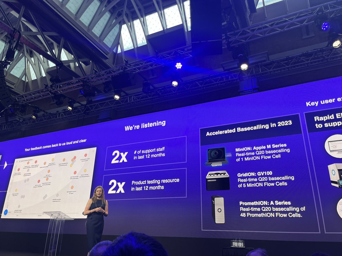 ch_baum's tweet photo. Day 2 starting now ! 
@nanopore announcing more workflow stability and more customer support.
#nanoporeconf https://t.co/36HmtVN1Xf