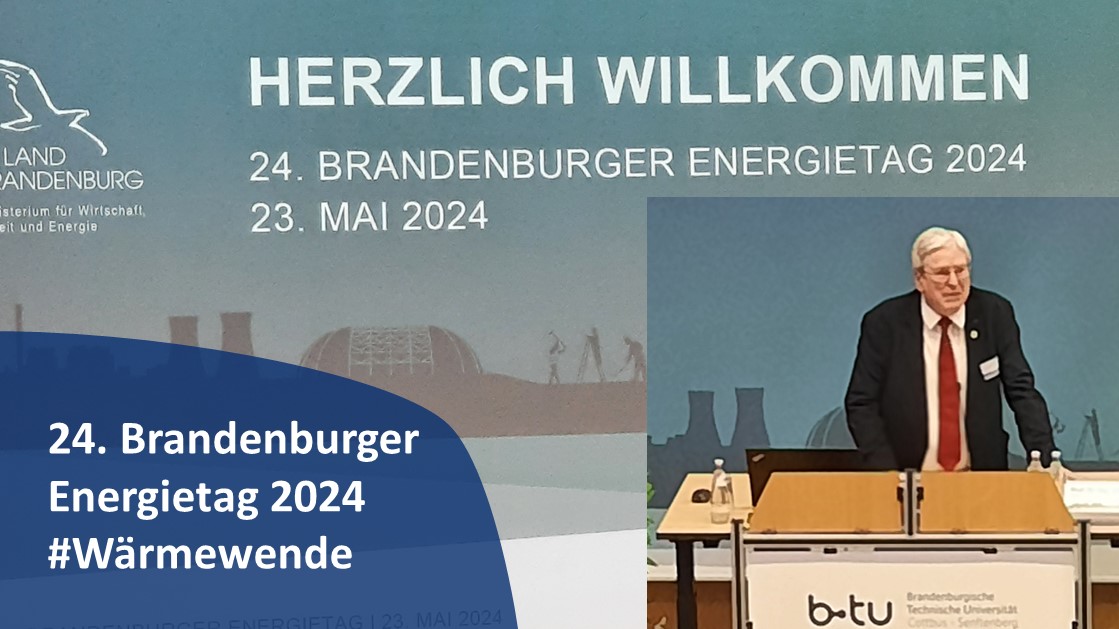 Die #Energieagentur Brandenburg unterwegs: heute auf dem 24. Brandenburger Energietag 2024 in Cottbus zum Thema  #Wärmewende in #Brandenburg