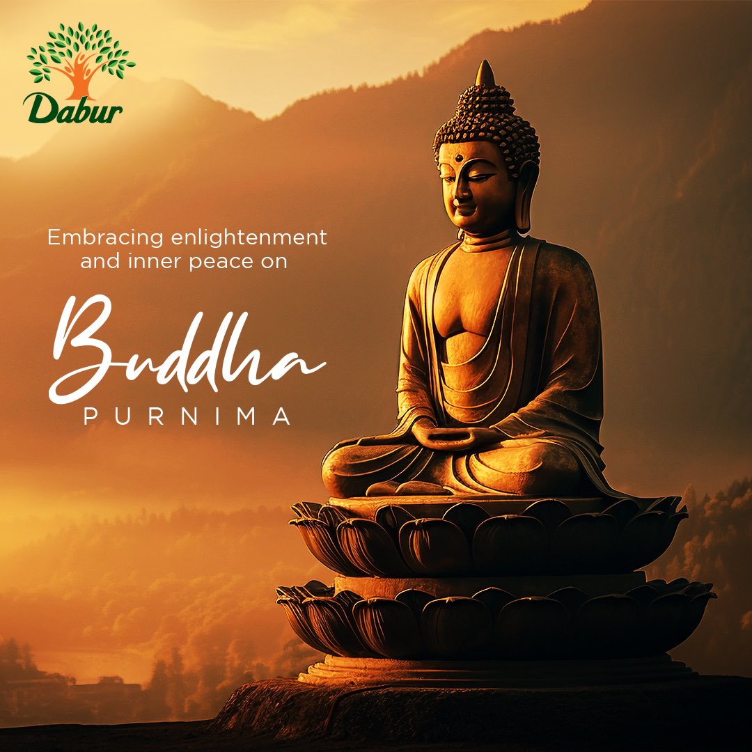 May the light of Buddha's wisdom illuminate your life and lead you to peace and happiness. Happy Buddha Purnima! #Dabur #DaburIndia #BuddhaPurnima #CelebrateLife #ScienceOfAyurveda