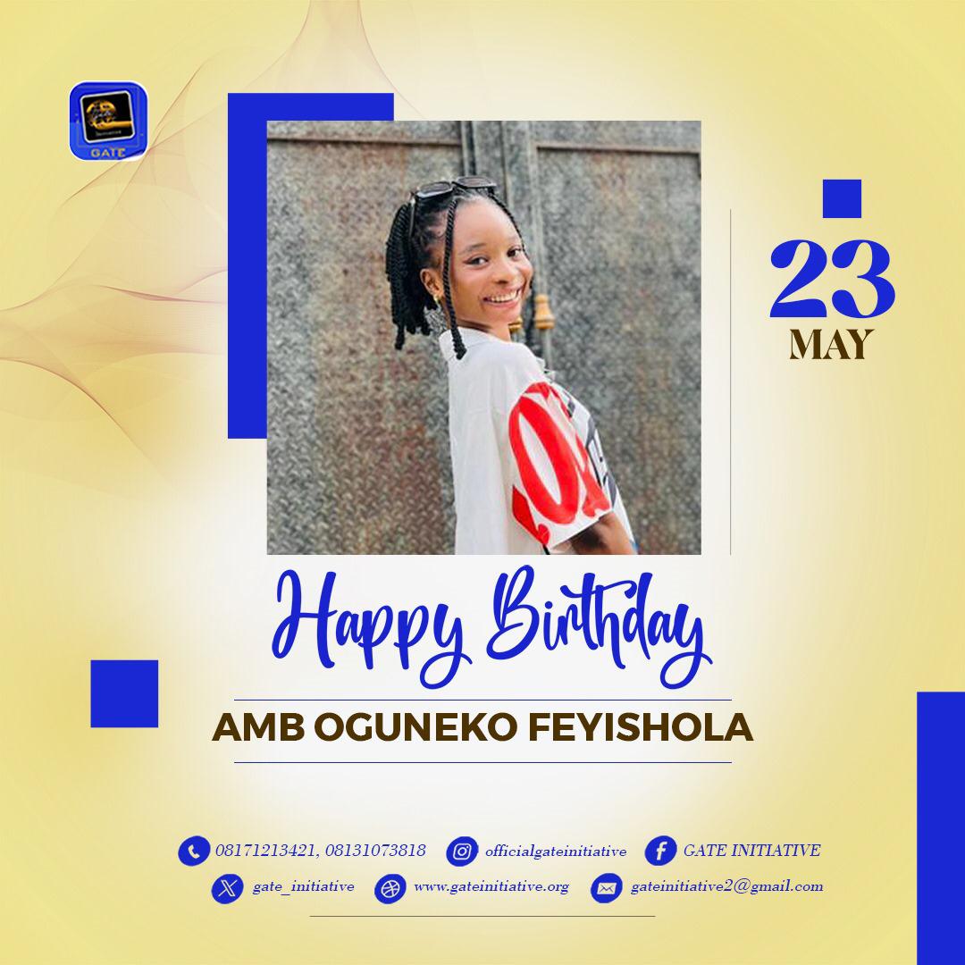 Happy birthday Amb Feyishola🥳Wishing you Longlife and prosperity 🎊
We love you ma💙💛💙