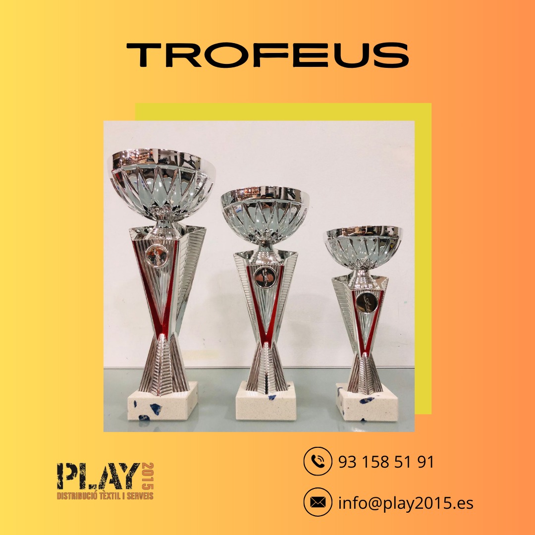 TROFEUS 🏆

#play #play2015
#trofeus #copes #medalles #resines #vidres #plaques