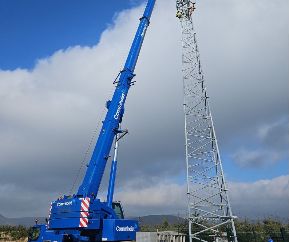 We visited Auchrae Hill site, where we carried out a successful tower install.

Nice work by all involved. 🙌

#infrastructure #utilities #lifting #logistics