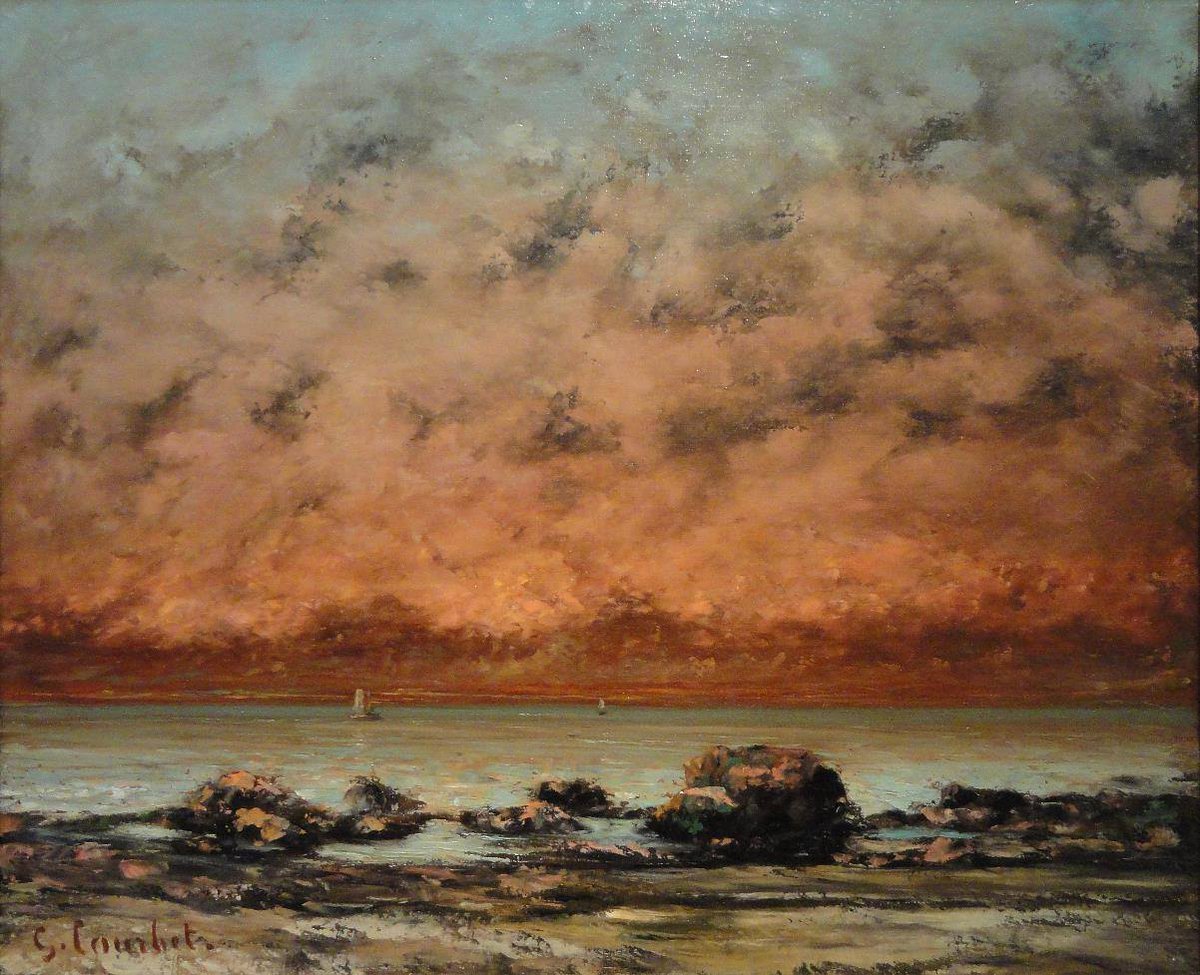 Gustave Courbet (1819-1877)
 - Les Roches Noires à Trouville (vers 1865)