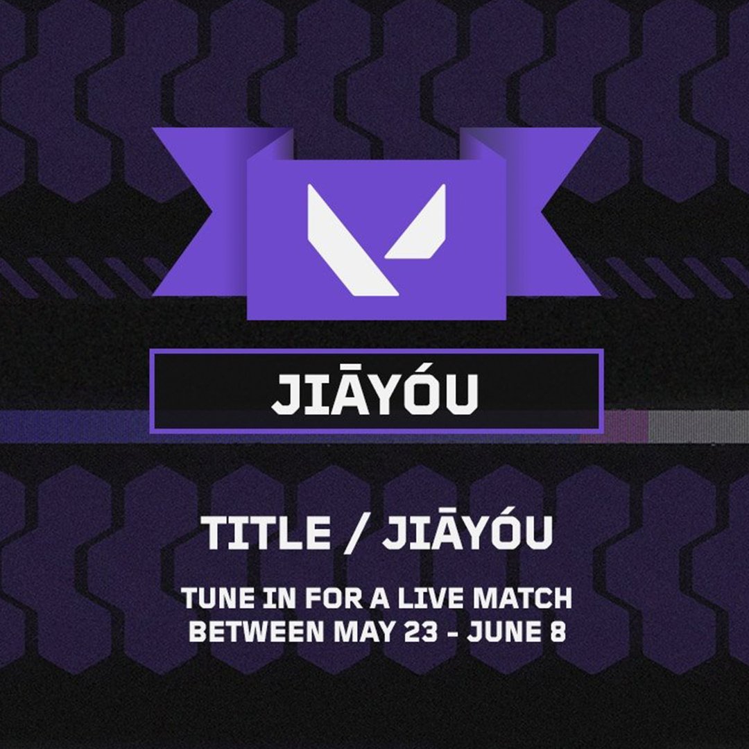 #VALORANTMasters Shanghai Drop Enabled // #VALORANT #VCT •/ Title: Jiāyóu •/ Watch a live match for 30 minutes from May 23-June 8. ⚠️ If you watch it on iOS, progress is being made, but you need to get the reward from the browser. ⚠️ Be sure to link your VALORANT account