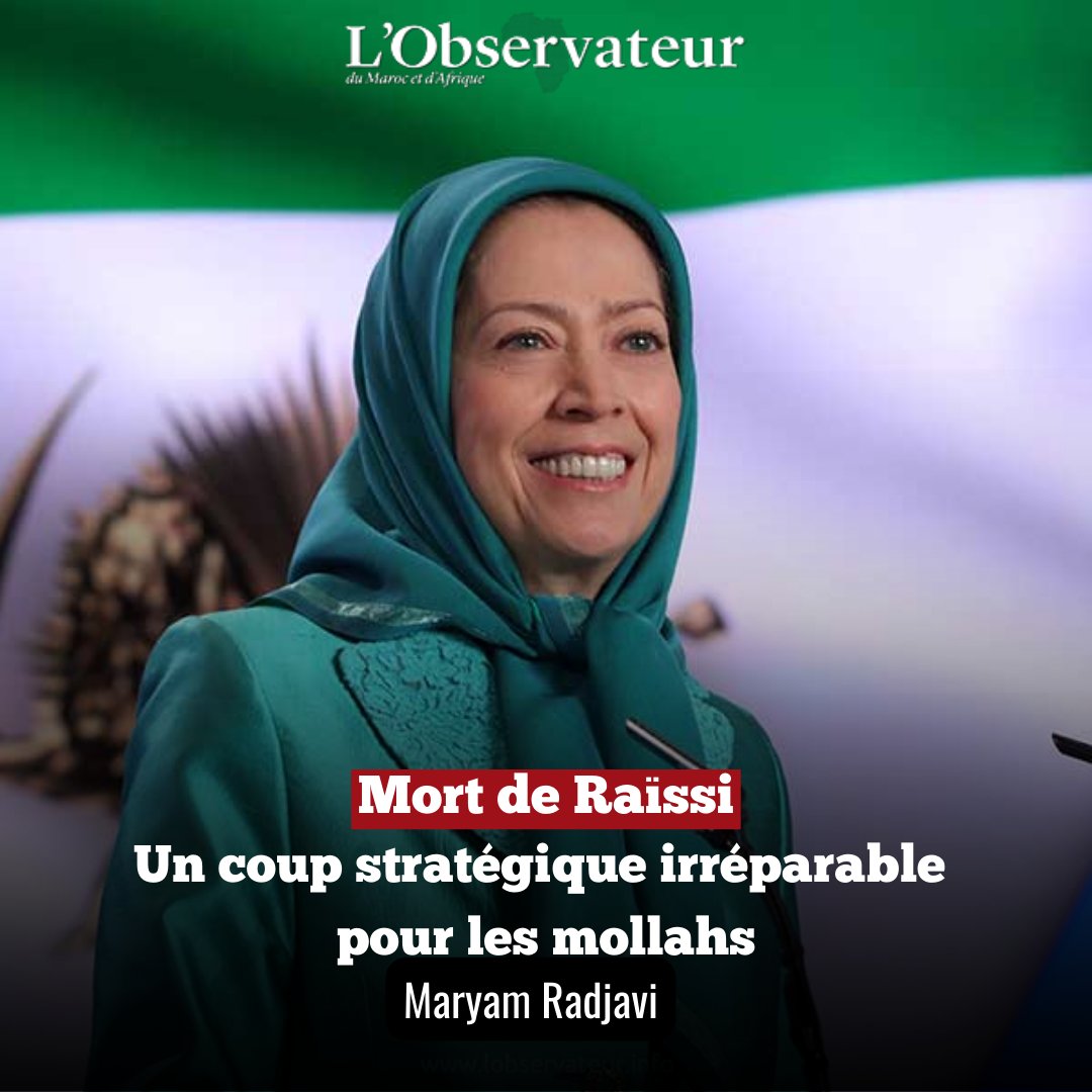 La présidente du Conseil national de la Résistance iranienne (CNRI), Maryam Radjavi a réagi à la mort du président Raïssi en rappelant son passé et celui de la tyrannie des mollahs. lobservateur.info/article/110770