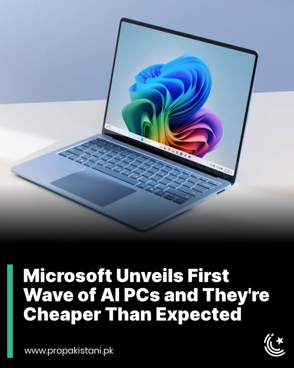 These Snapdragon X powered laptops start at $1,000 with impressive performance and 20 hours of battery life.

Read More:  propakistani.pk/2024/05/23/mic… 

#Microsoft #MicrosoftSurface #SurfaceLaptop #WindowsonARM #SnapdragonXPlus #SnapdragonXElite