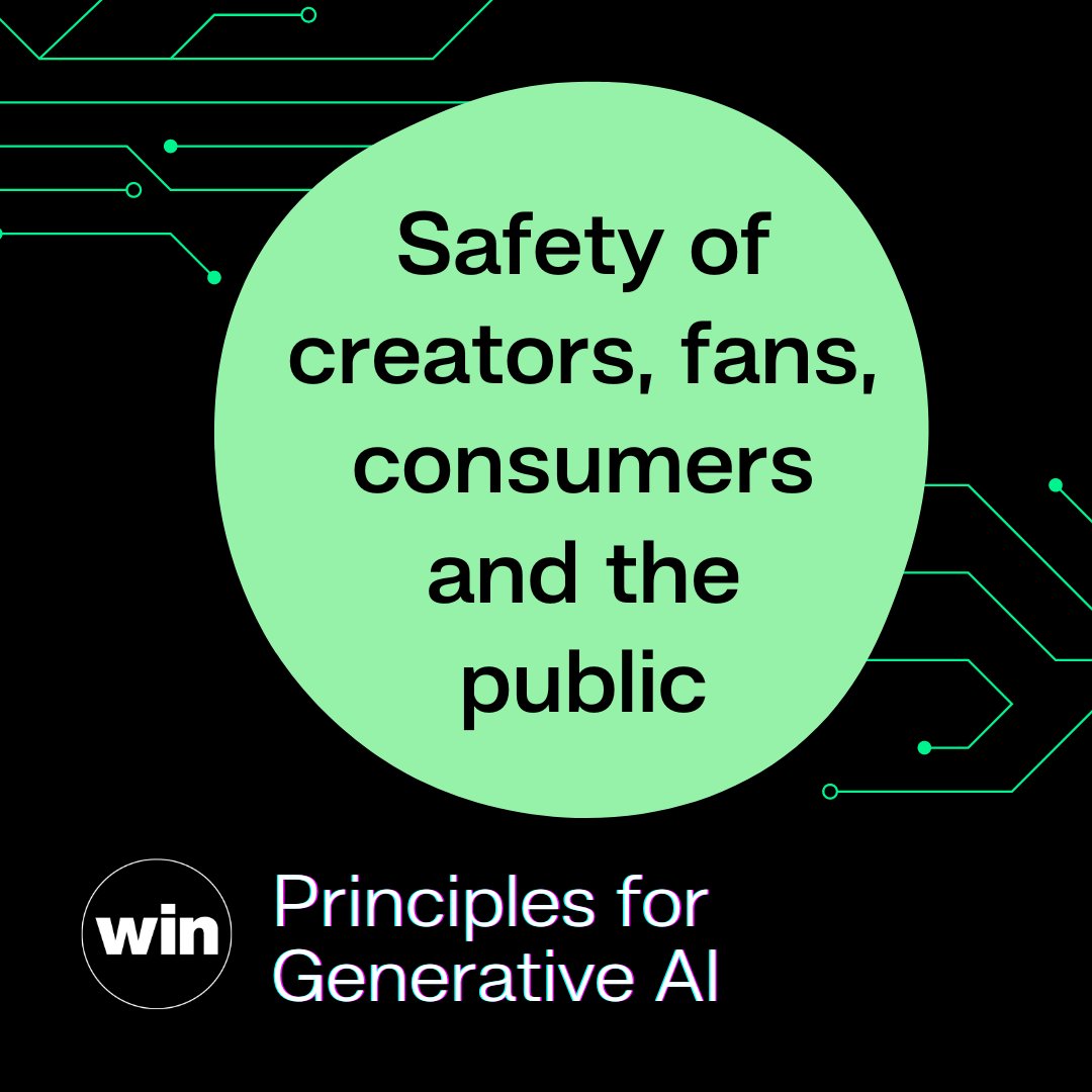 Fighting unauthorized deepfakes allowed by AI should be a priority for public safety. 🎤 The protection of creators against non-consensual AI-generated use of voice/image/name/likeness should be strengthened or introduced. WIN principles for #GenAI ➡️ winformusic.org/ai-principles/