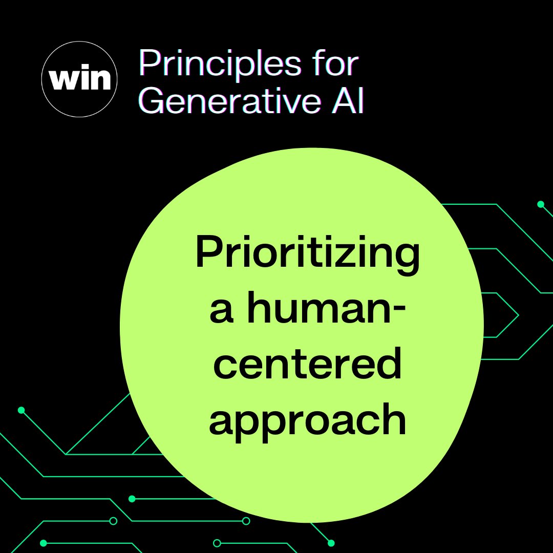 Creativity is inherently human. 🎼 Generative AI should be developed and applied to assist & facilitate human artistry & creativity, not to replace it. WIN principles for #GenAI ➡️ winformusic.org/ai-principles/