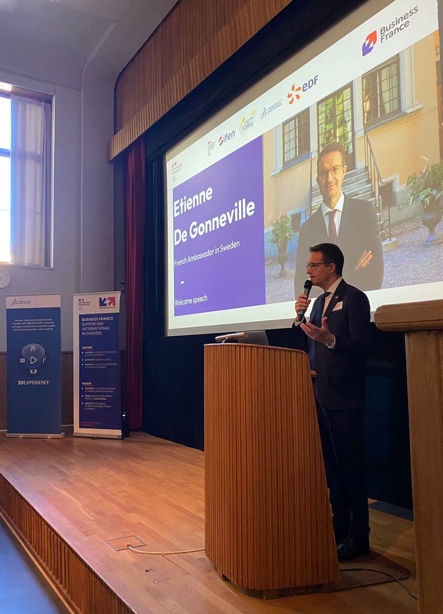 🇨🇵🇸🇪 Nuclear Partnership in action!  🇨🇵🇸🇪 actors of the nuclear supply chain are meeting today in #Stockholm to answer in a decarbonized way the 🇪🇺 energy needs of tomorrow. Thanks <a href="/CarlBerglof/">Carl Berglöf</a> <a href="/VattenfallGroup/">Vattenfall Group</a> <a href="/EDFofficiel/">EDF</a> <a href="/_GIFEN/">GIFEN</a> <a href="/uniper_energy/">Uniper</a> <a href="/Fortum/">Fortum Global</a> <a href="/3DSfrance/">Dassault Systèmes FR</a> <a href="/karnfull_en/">Kärnfull Next</a>