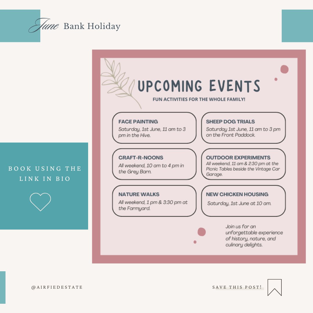 It's 50 years since the Overend sisters entrusted Airfield Estate to the people of Ireland for education and recreation. We're offering 50% off admission on June Bank Holiday Weekend to honour their legacy! 🎉airfield.retailint-tickets.com/Home