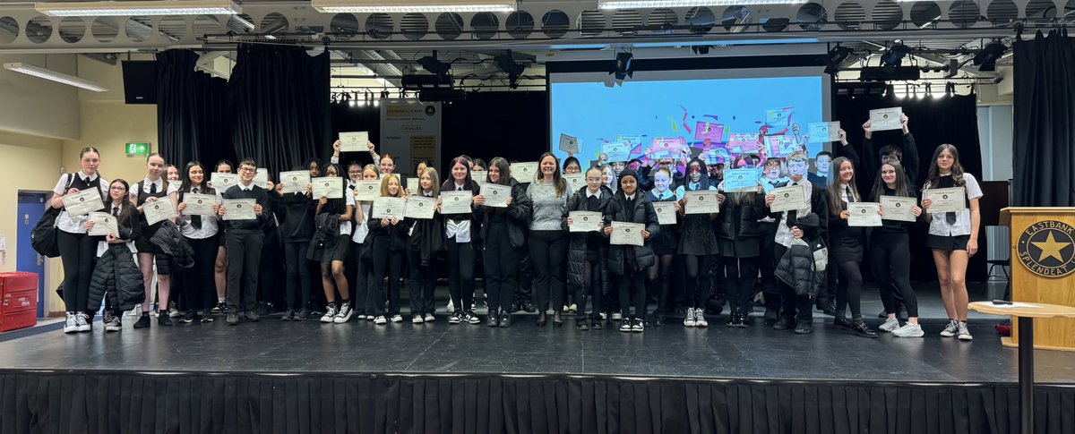 Miss McGrattan is very proud of all of our S2s. As we celebrate their achievements throughout the year at our final S2 assembly #ambition #splendeatlux