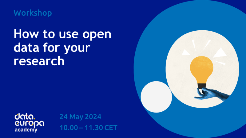 Join our #workshop about how to use open data for your research tomorrow from 10:00 to 11:30 CET. Learn more about our portal and how to find datasets for research. Register now 👉 bit.ly/3xFo0Sy Read more 👉 europa.eu/!G6kvb3 #EUOpenData