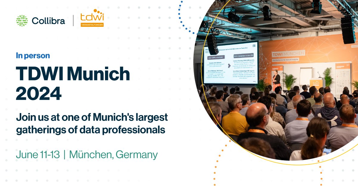 Who’s heading to Munich for the TDWI conference? Collibra will be there! 🌟 With 100+ sessions and 150 experts, it’s packed with practical and interactive talks. See you there! tdwi-konferenz.de/tdwi-2024?gad_…