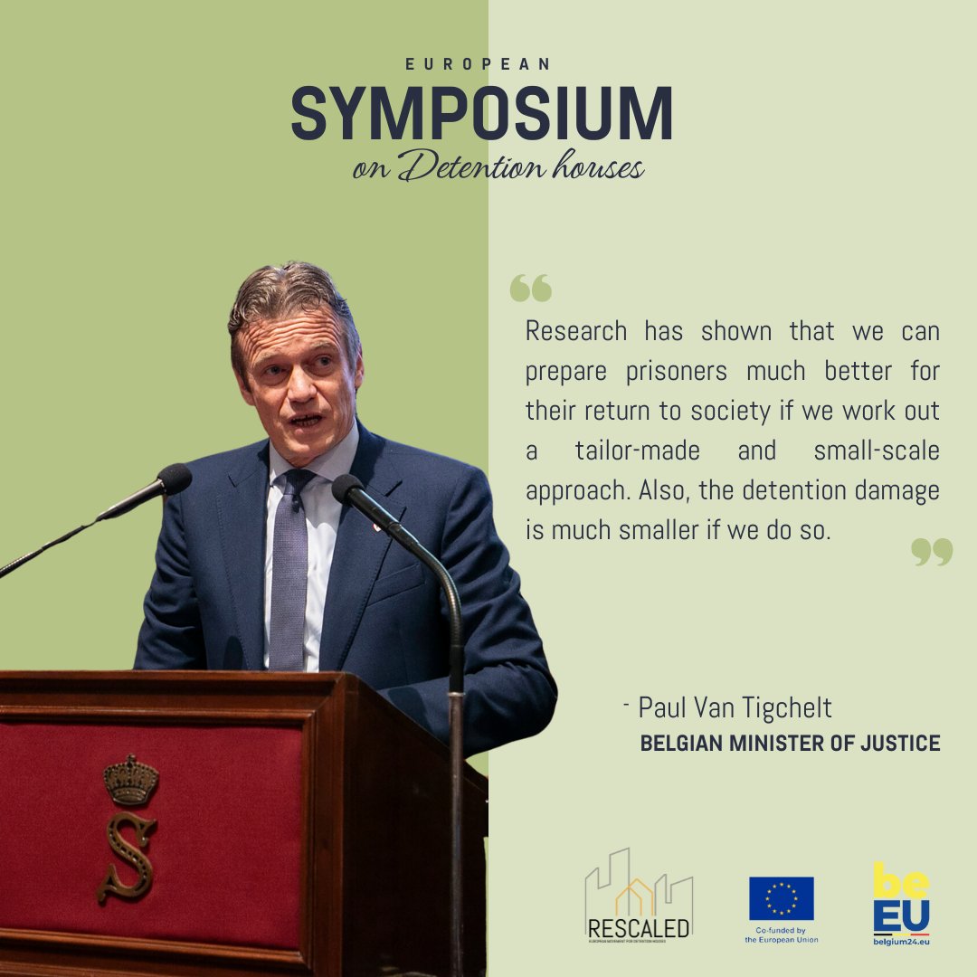 🎉 It was an honour to host the European Symposium on Detention Houses under the auspices of the Belgian Presidency of the Council of the EU.