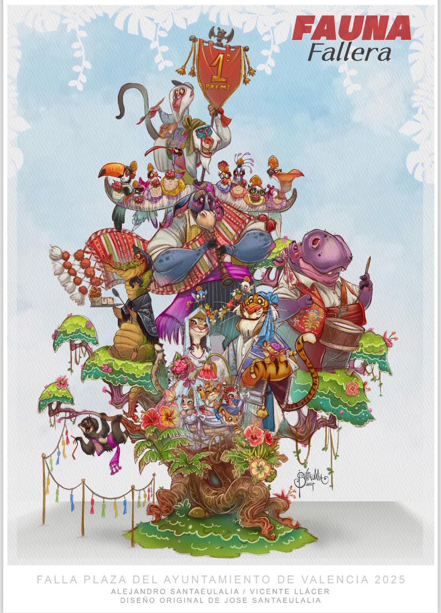CendraDigital's tweet photo. BOCETO FALLA PLAZA DEL AYUNTAMIENTO 2025

ARTISTA: ALEJANDRO SANTAEULALIA Y VICENTE LLÁCER

DISEÑO: JOSETE SANTAEULALIA

LEMA: FAUNA FALLERA

#fallas #falles https://t.co/xcDhamZhPV