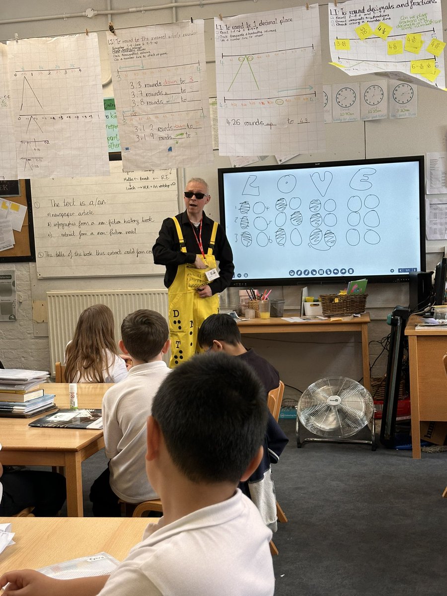 justmissali's tweet photo. Fantastic workshop yesterday with Clarke Reynolds @3dpointlism! So grateful to meet this inspiring artist and learn how to use Braille for art @WoodhillSch https://t.co/dB3krSJ3h0