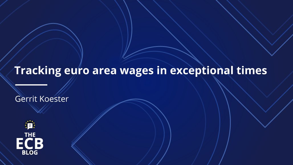 Negotiated wages have grown a lot, but the most recent data is dominated by one-off payments. The ECB wage tracker – for wage trends across the euro area - shows that after growth, wage pressures are moderating. #TheECBBlog takes a look at this tool ecb.europa.eu/press/blog/dat…