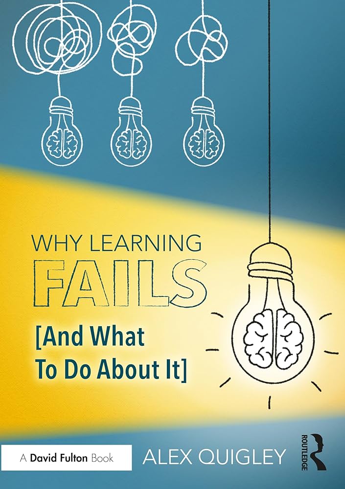 Congratulations to @AlexJQuigley on his latest book, Why Learning Fails [And What To Do About It], from the Words for All team, and @WholeEducation We are looking forward to working with you again soon! 💚