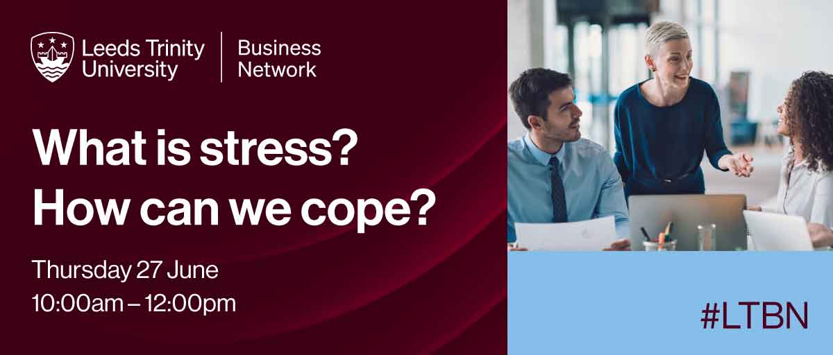 Join us at the next #LTBN event on Thursday 27 June. Attendees hear about the impact of chronic stress, coping strategies and highlighting barriers in seeking help. Find out more or register here shorturl.at/mF2gZ