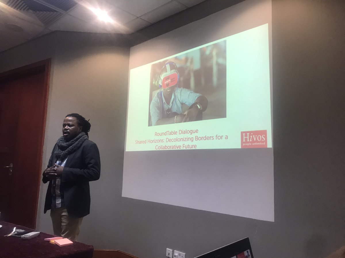 Today we are participating in a round table meeting focusing on: ‘Decolonizing Boarders for a Collaborative Future’.