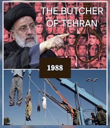 HamdiCelikbas's tweet photo. The woman in the photo is not Raisi's mother. This photo is from a news article dated 2015. 

A photo taken during Raisi's visit to poor families in the city of Mashhad, before he became President.

Ebrahim Raisi, known as the "butcher of Tehran", was one of four people in the investigation committee, known as the "death committee", responsible for the execution of thousands of political prisoners in Iran in 1988.

While he was the Tehran prosecutor, he was responsible for the torture and death of thousands of people.

There is no point in glorifying Raisi with such posts. Its place is the bottom of hell.

➡️ https://t.co/nWLugOVo2A