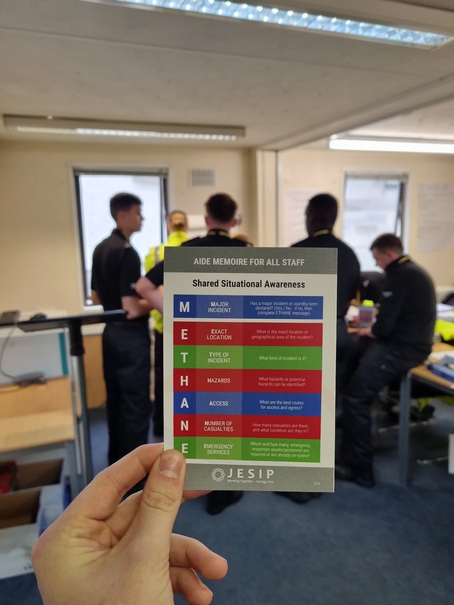 Following their Major Incidents teach, Course 03/23 completed a practical exercise, using their newly gained knowledge in the METHANE principles. #LifeOfAProbationer @jesip999