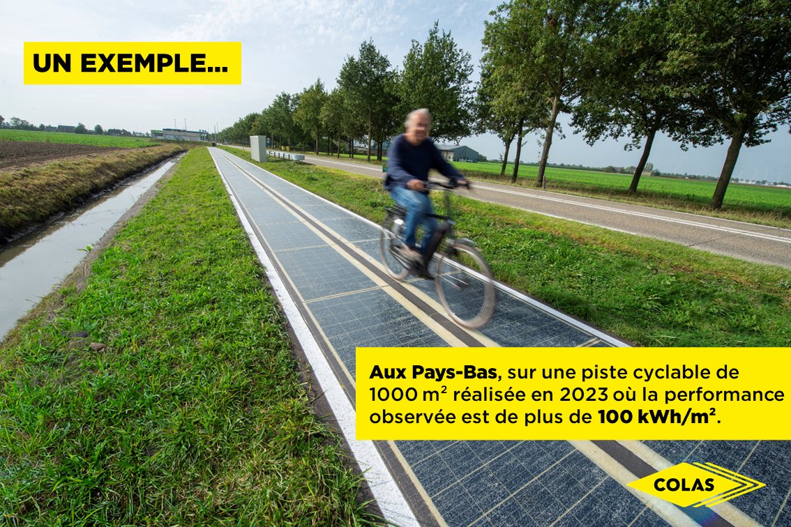 "#Wattway est un panneau photovoltaïque performant et circulable. On peut donc l’intégrer dans une chaussée et produire de l’électricité en utilisant des espaces déjà artificialisés sans consommer de nouveaux espaces" <a href="/EtienneGaudin/">Etienne Gaudin</a>, Dir. Wattway #Vivatech