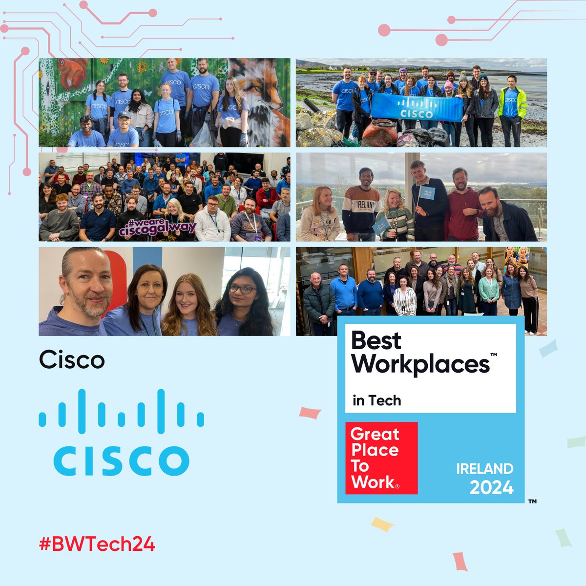 Delighted to announce that @CiscoUKI achieved the recognition of Best Workplace™ in Tech 2024! Congratulations 👏🎉 Discover the full list here 👉 hubs.li/Q02y4M2t0 #BWTech24