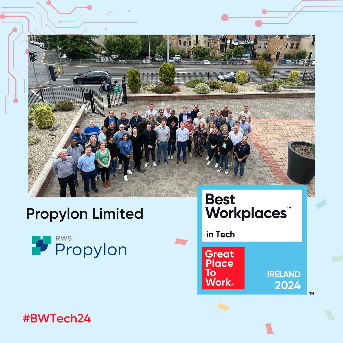 Delighted to announce that @PropylonInc achieved the recognition of Best Workplace™ in Tech 2024! Congratulations 👏🎉 

Discover the full list here 👉 hubs.li/Q02y5h6n0 

#BWTech24