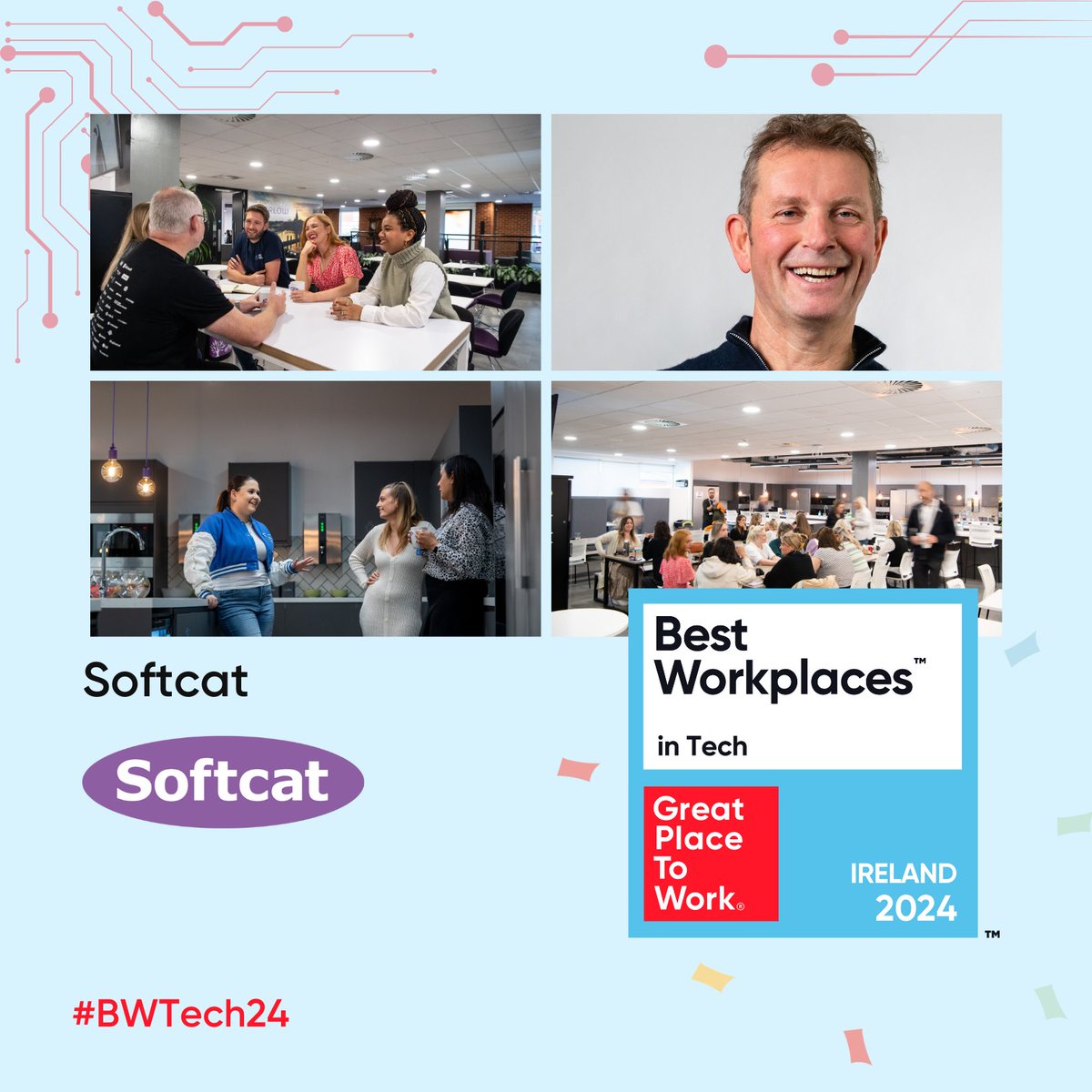 Delighted to announce that @Softcat achieved the recognition of Best Workplace™ in Tech 2024! Congratulations 👏🎉 

Discover the full list here 👉 hubs.li/Q02y5lbZ0 

#BWTech24