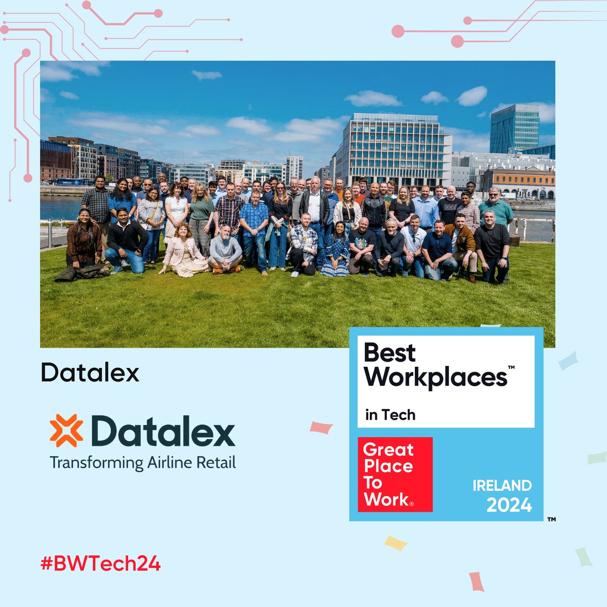 Delighted to announce that @Datalex achieved the recognition of Best Workplace™ in Tech 2024! Congratulations 👏🎉 Discover the full list here 👉 hubs.li/Q02y4Jcn0 #BWTech24